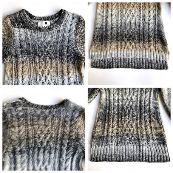 Kensie Ombre Cable Knit Sweater - Picture 7 of 8